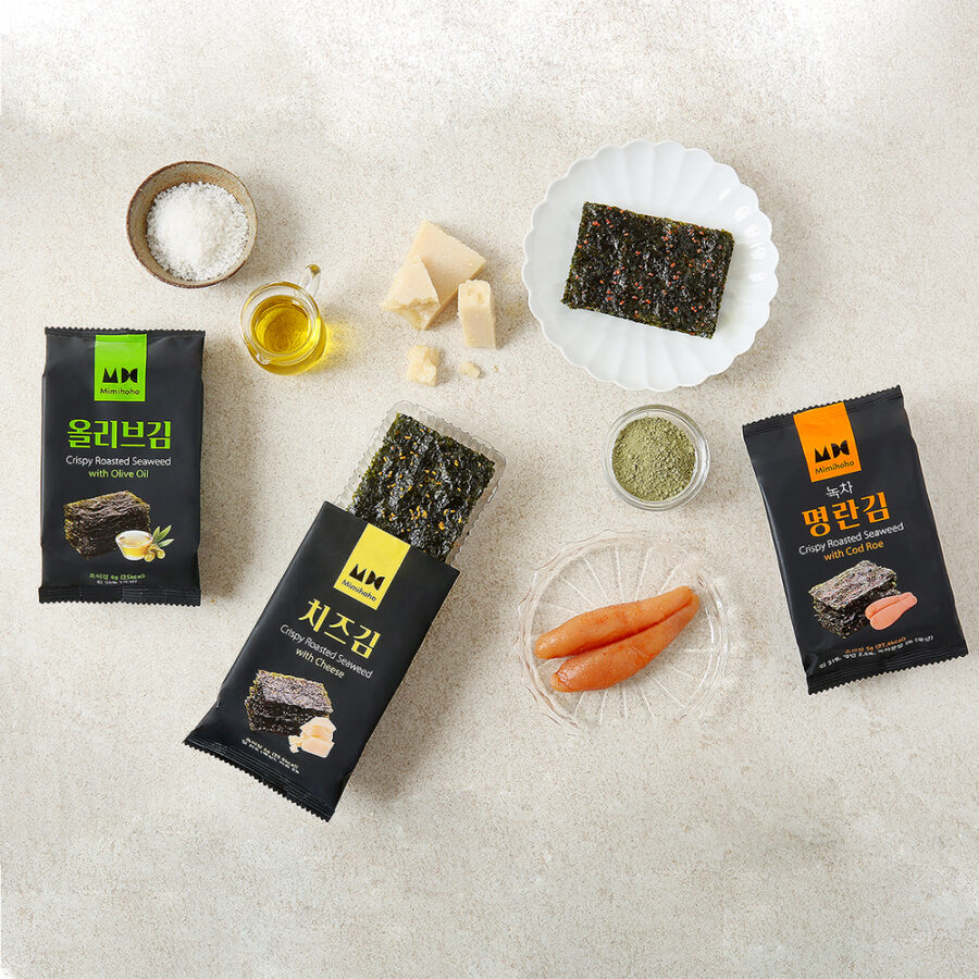 [1 ถุง, 3 ซอง] สาหร่ายทะเลเกาหลีปรุงรสอบกรอบ ด้วยไข่ปลาค็อด และ ชาเขียว (Cod Roe) - Image 11